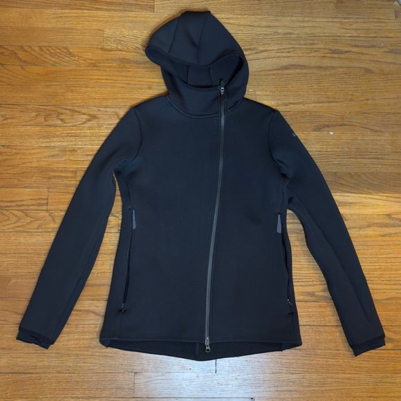 Nike Therma-FIT Black Full Zip Asymmetrical Jacket Womens Medium - Picture 1 of 11